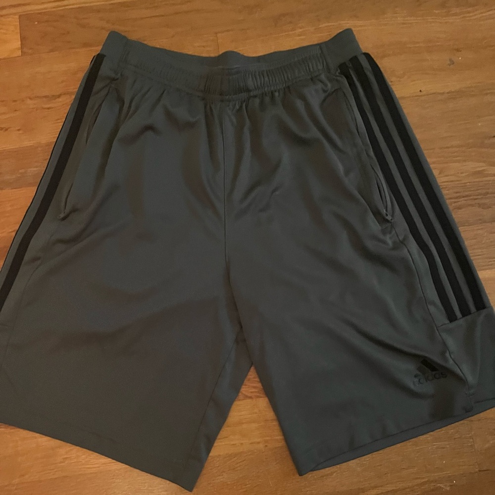 Adidas Men's Charcoal Athletic Shorts